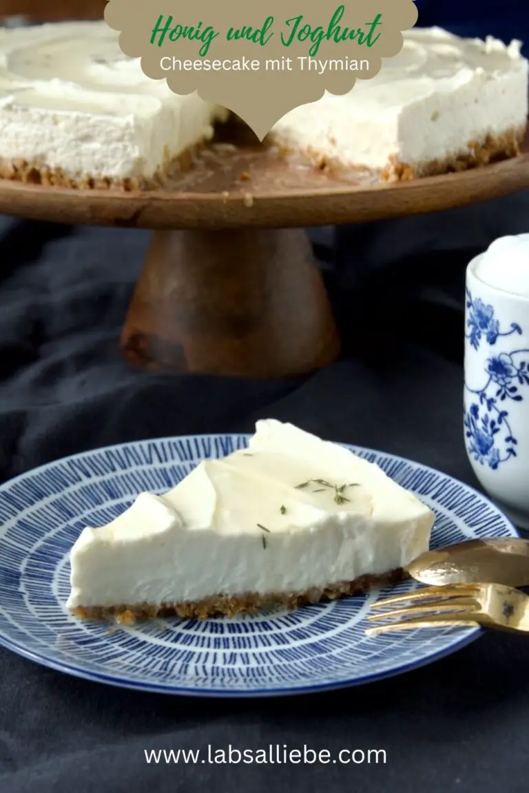 Honig und Joghurt Cheesecake mit Thymian - Labsalliebe
