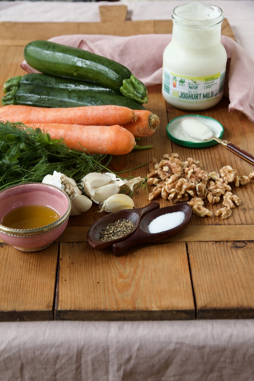 Borani Kadoo - Zucchini-Joghurt-Dip بورانی کدو - Labsalliebe