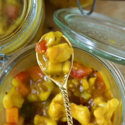 Piccalilli-Sauce - eingelegtes Senfgemüse - Labsalliebe