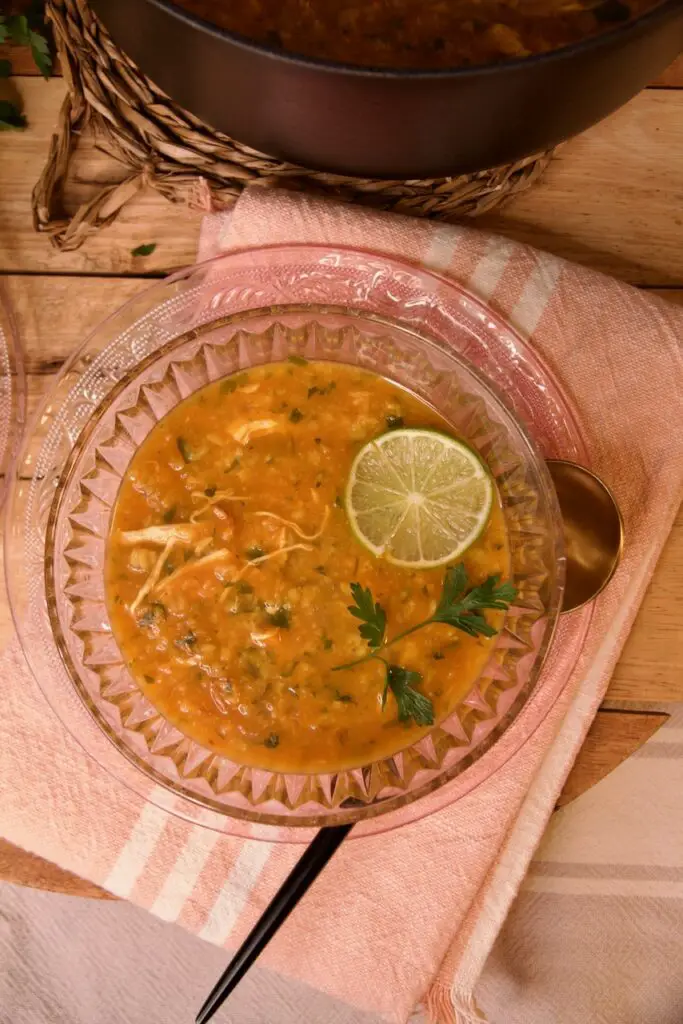 Soup-e Djo Parak - persische Gerstenflockensuppe سوپ جو پرک