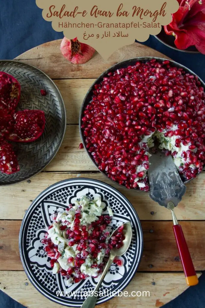 Salad-e Anar ba Morgh- Hähnchen-Granatapfel-Salat سالاد انار و مرغ ...
