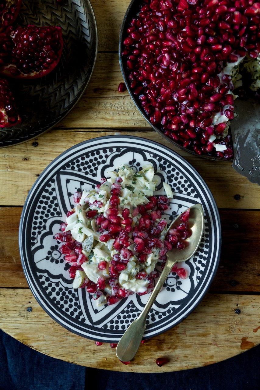 Salad-e Anar ba Morgh- Hähnchen-Granatapfel-Salat سالاد انار و مرغ ...