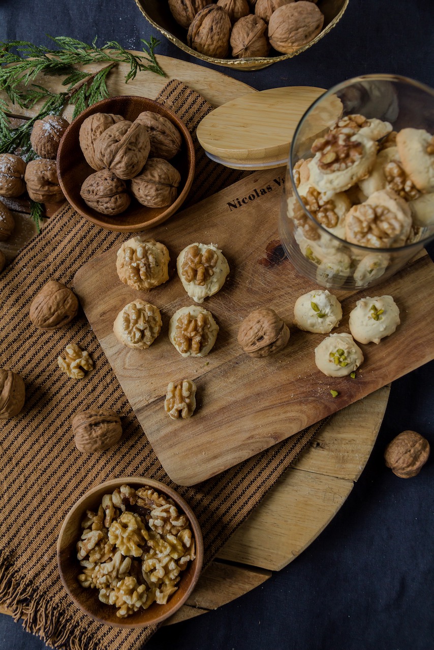 Shirini Pofaki Gerdoee - glutenfreie Walnussplätzchen - شیرینی پفکی ...