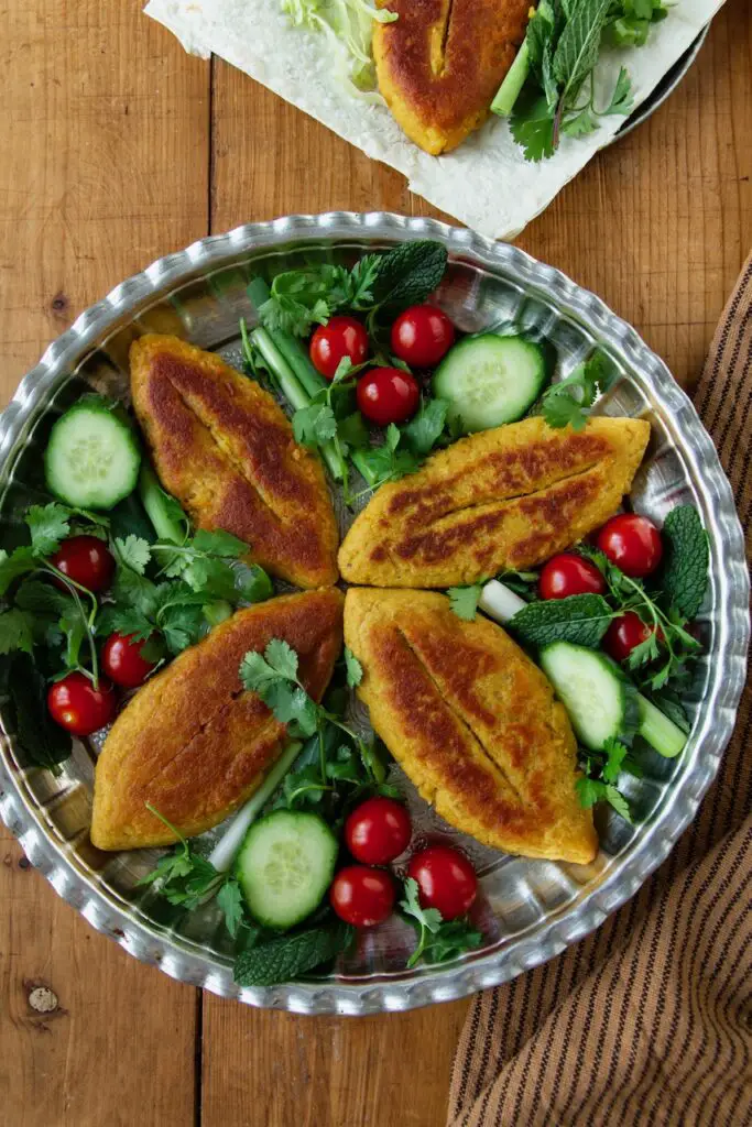 Kotlet Shirazi - Vegane Kartoffelküchlein کتلت شیرازی