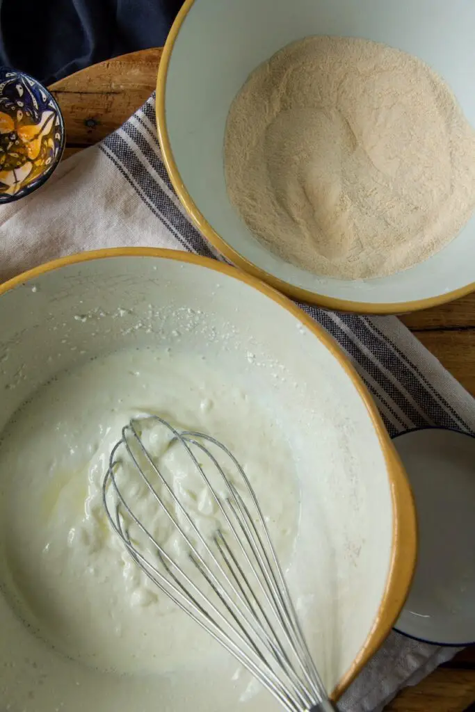 Cottage Cheese Bread mit Kurkuma