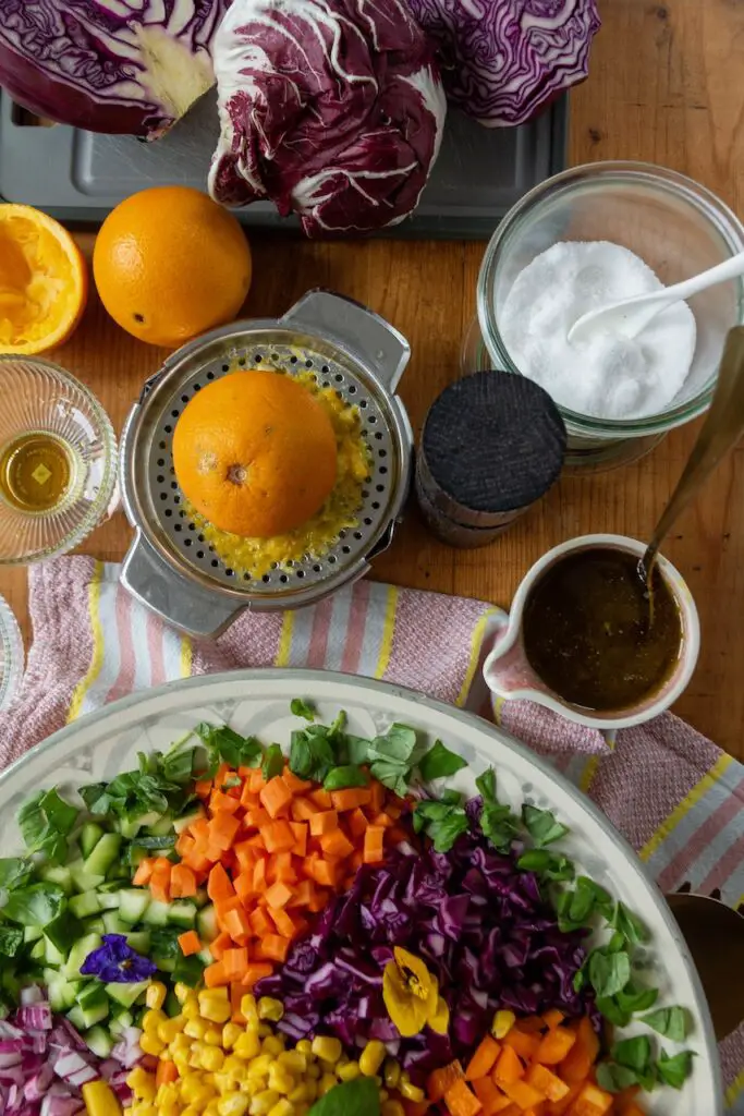 Salad-e Ranginkaman – Regenbogen Salat