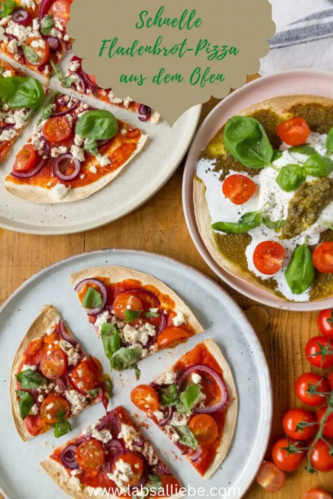 Schnelle Fladenbrot-Pizza aus dem Ofen