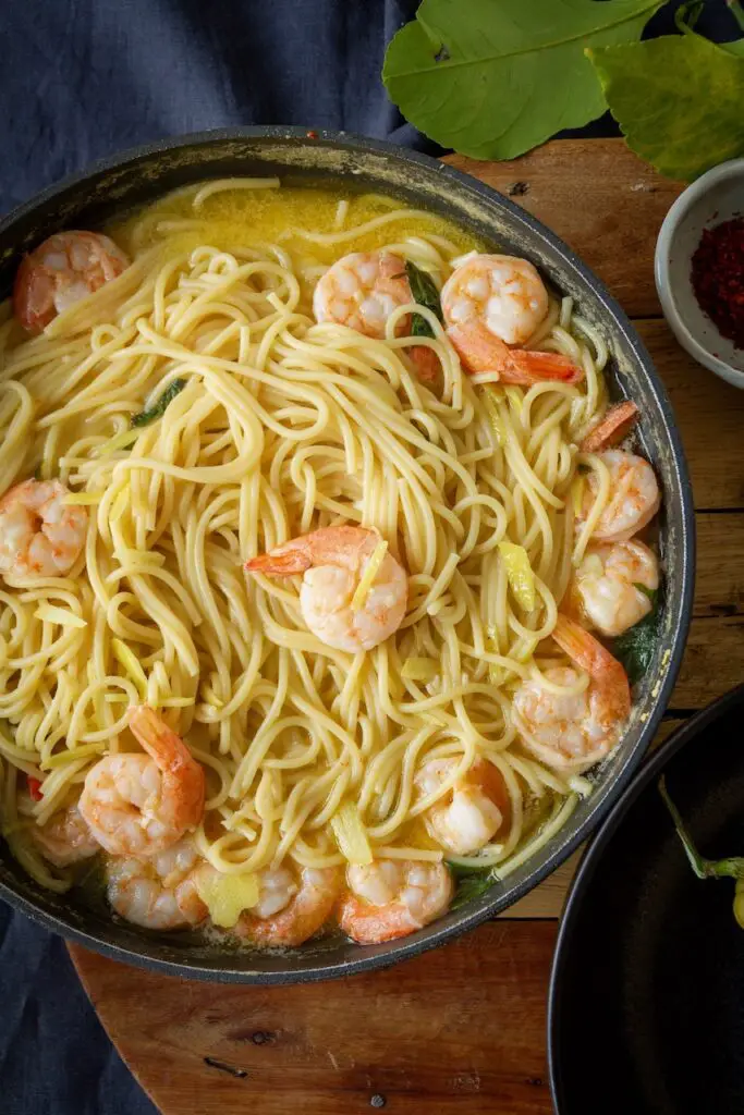 Spaghetti al Limone mit Scampi wie in Sorrento