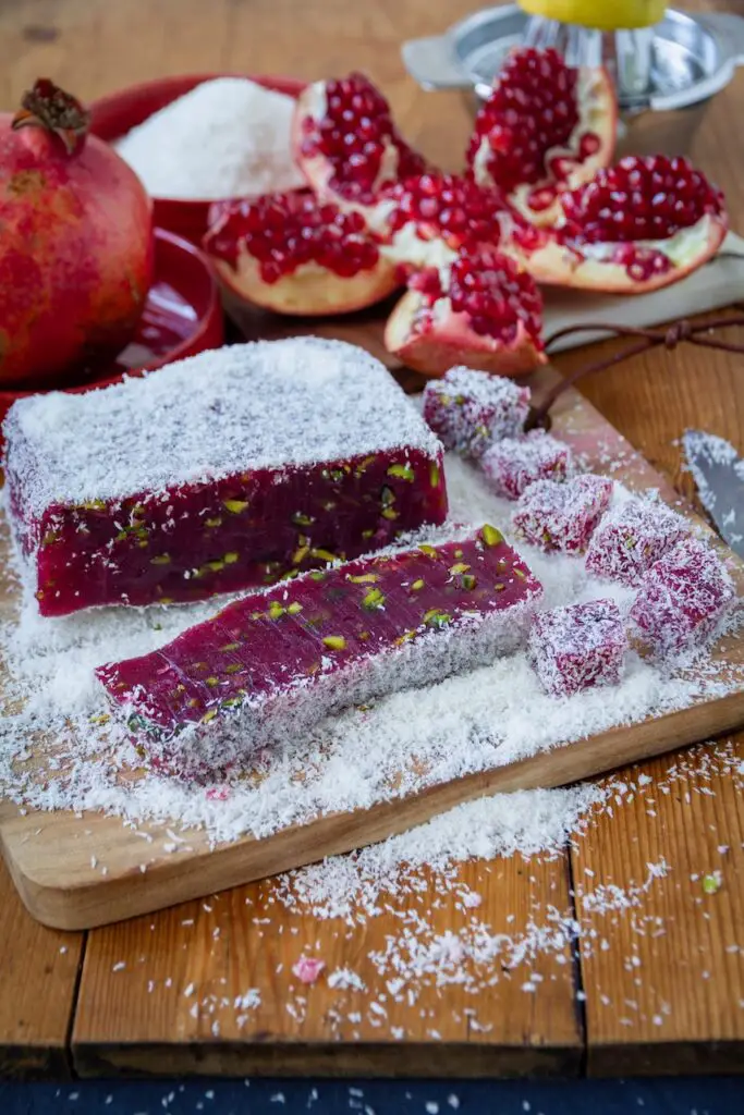 Baslogh Anar - Granatapfel-Pistazien Gelee-Konfekt