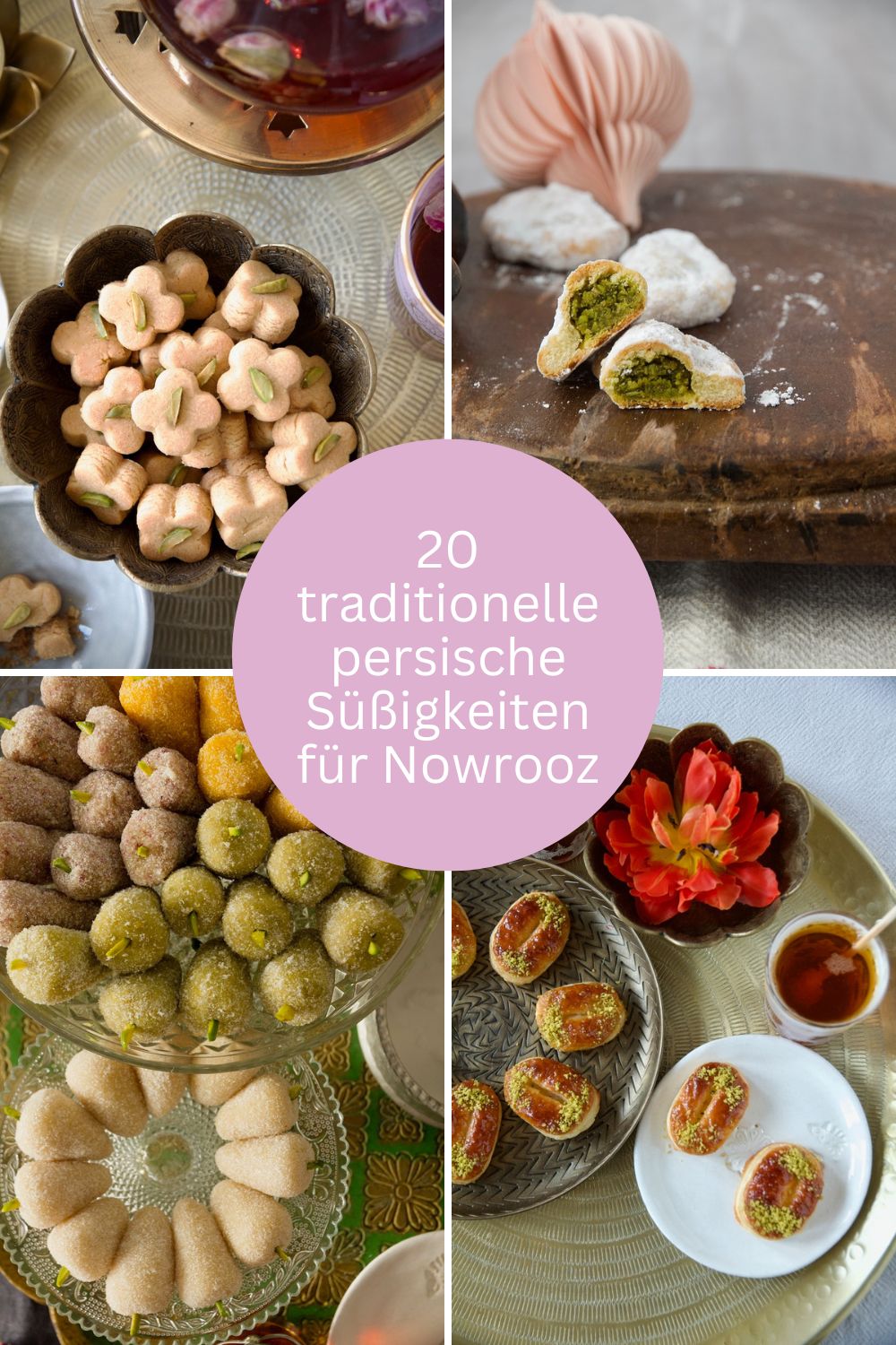 20 traditionelle persische Süßigkeiten für Nowrooz