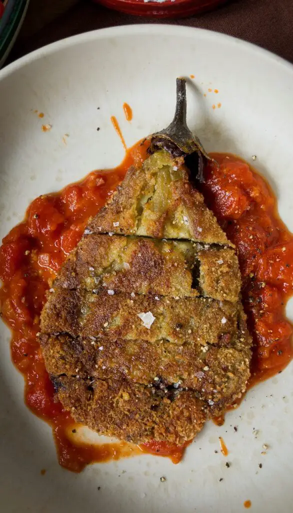 Knusprige orientalische Auberginen-Schnitzel
